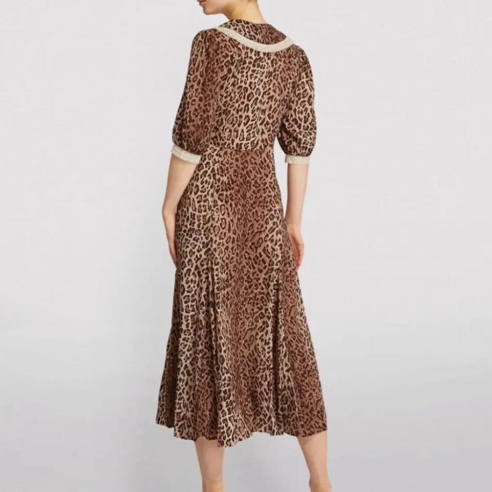 RIXO | Ellen Leopard Print Dress, Size XS - Picture 3 of 15